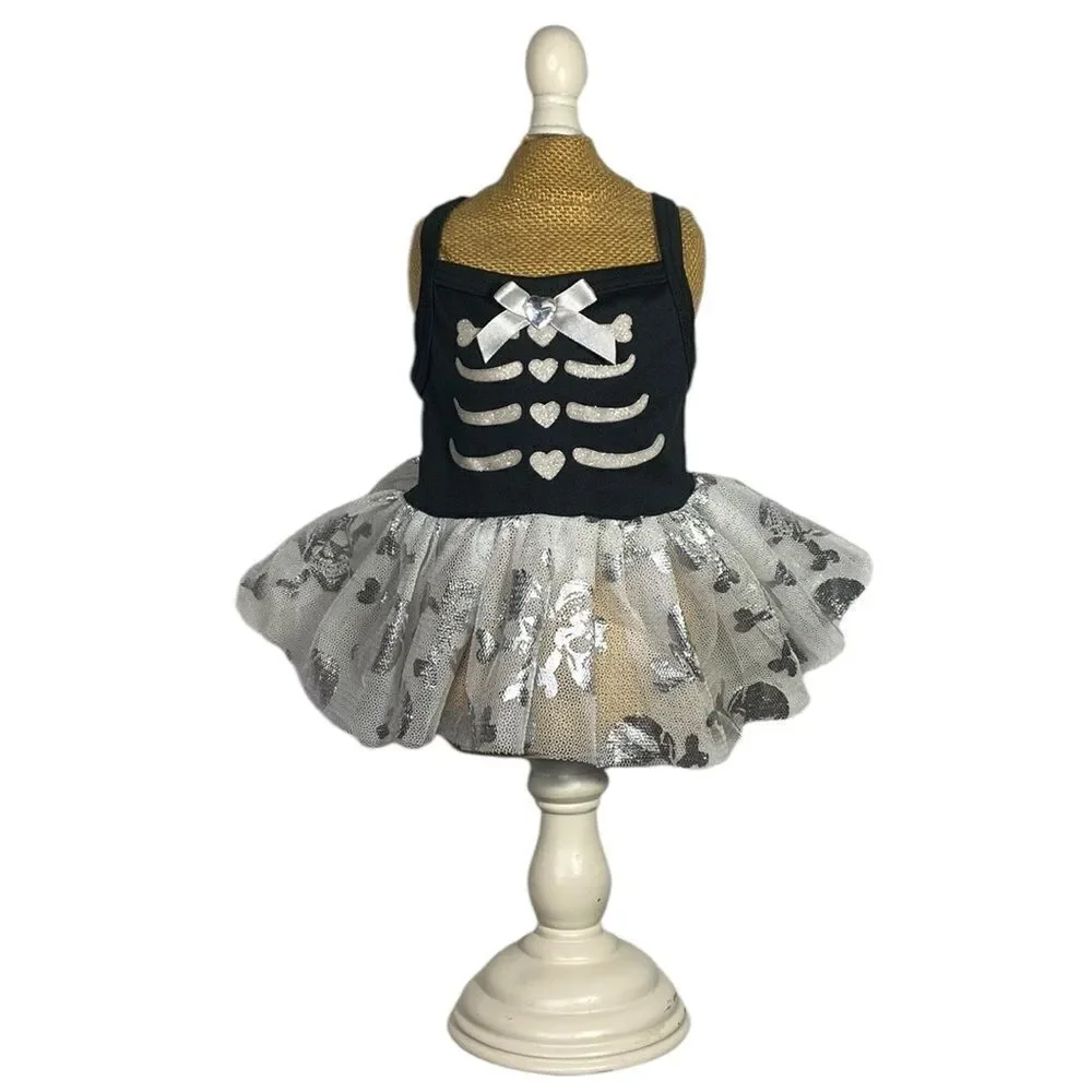Skeleton Tulle Fancy Dog Halloween Dress - Picture 4 of 7